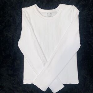 White Sleeved Striped Shirt